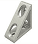 FATH tall gusseted inside corner bracket, 90-degree, 4 holes, slot size 8 - Part # 093W8383N08