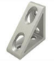 FATH tall gusseted inside corner bracket, 90-degree, 4 holes, slot size 8 - Part # 093W8383N08