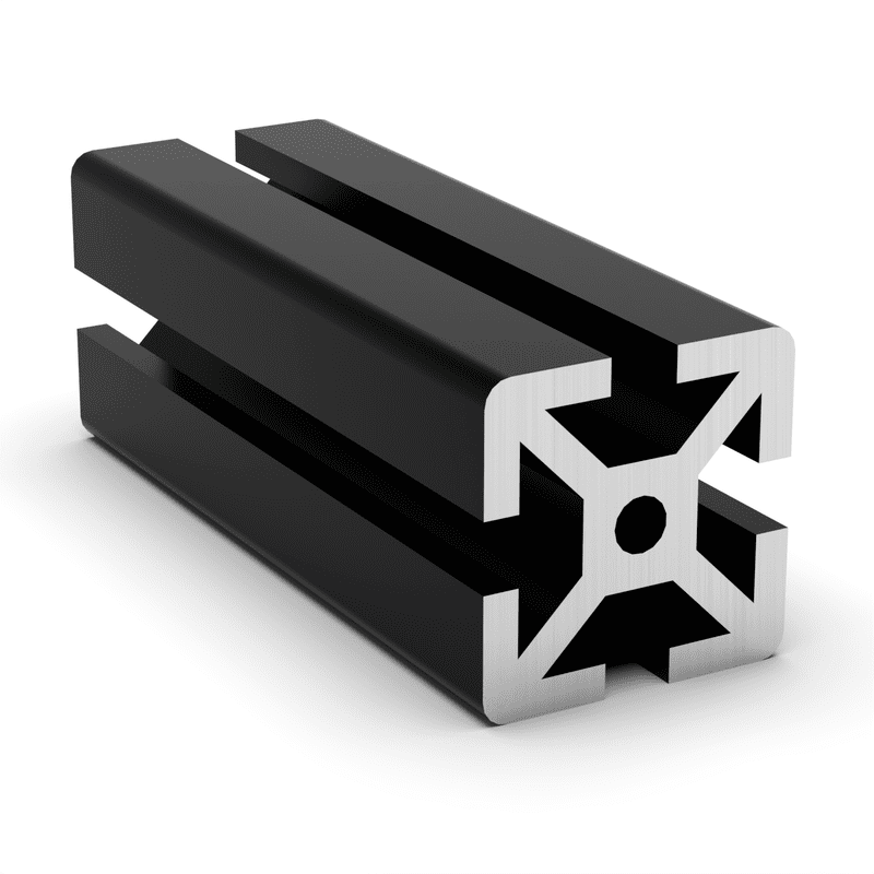TSLOTS 1515-S-Black 1.5" x 1.5" Black Anodize .32" tslot Aluminum Framing Profile TSLOTS 1515-S-Black 1.5" x 1.5" Black Anodize .32" tslot Aluminum Framing Profile
