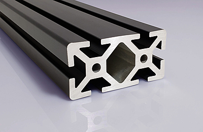 TSLOTS 40-4080-Black 40mm x 80mm Black Anodize 8mm tslot Aluminum Framing Profile