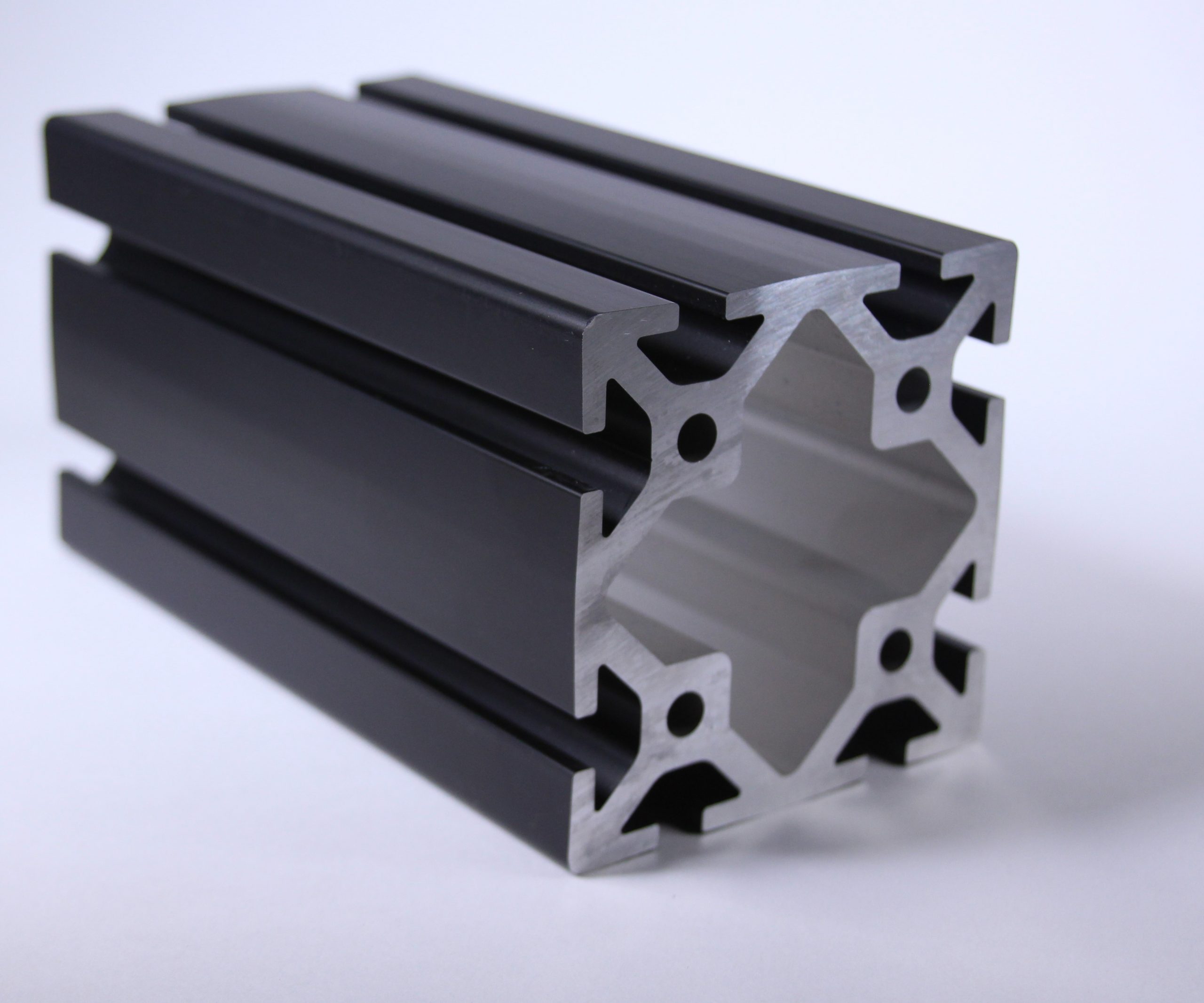 TSLOTS 40-8080-Black 80mm x 80mm Black Anodize 8mm tslot Aluminum Framing Profile TSLOTS 40-8080-Black 80mm x 80mm Black Anodize 8mm tslot Aluminum Framing Profile