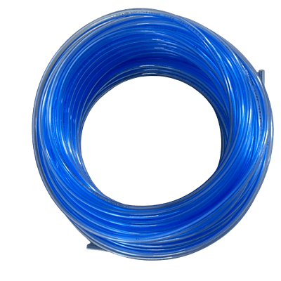 Airtac Polyurethane Tubing 3/8"OD x 1/4"ID Clear Blue 250ft/Roll - Part # NUE95A3/8X1/4-250CB